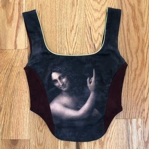 Renaissance crop top corset top